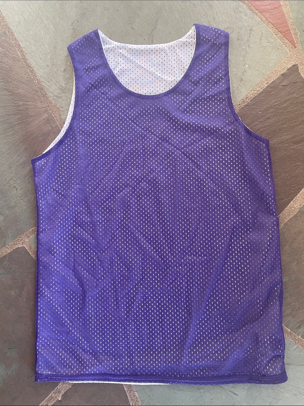 NWOT Purple Reversible Mesh Tank Top